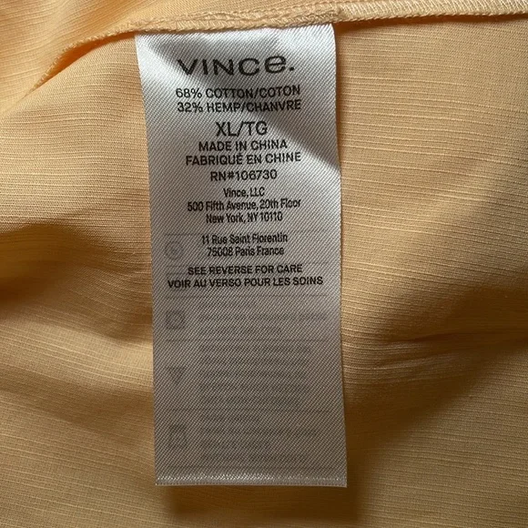 Vince ruched tiered midi dress in peach sz XL - Picture 7 of 12